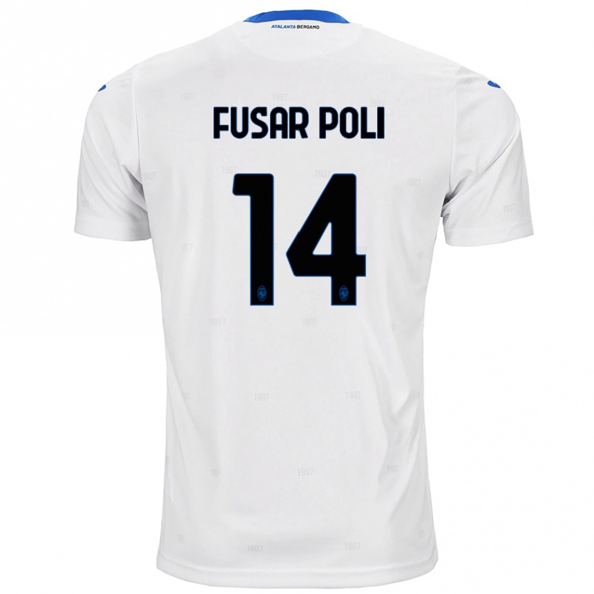 Kids Football Giulia Fusar Poli #14 White Away Jersey 2024/25 T-Shirt Australia