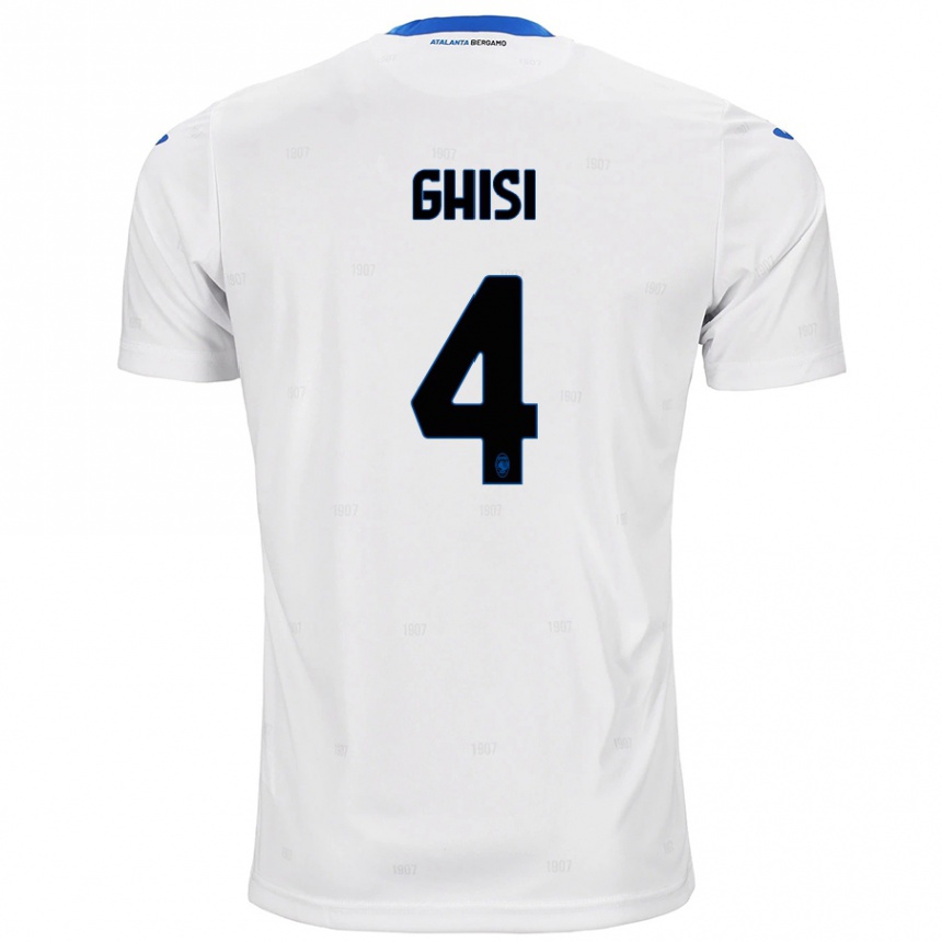 Kids Football Laura Ghisi #4 White Away Jersey 2024/25 T-Shirt Australia