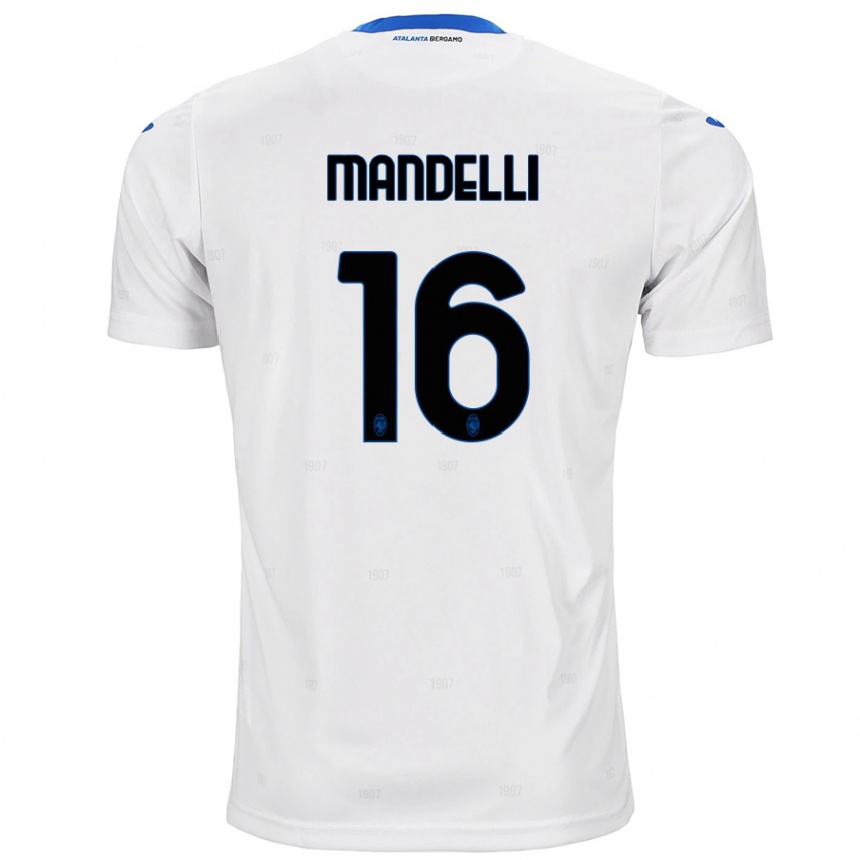 Kids Football Giulia Mandelli #16 White Away Jersey 2024/25 T-Shirt Australia