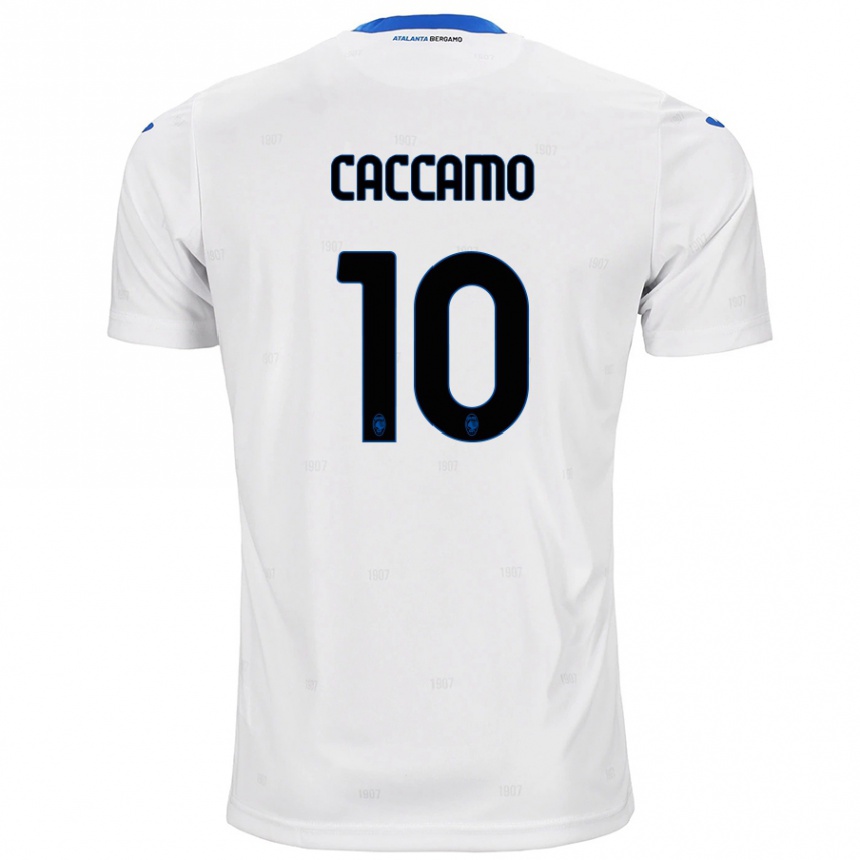 Kids Football Patrizia Caccamo #10 White Away Jersey 2024/25 T-Shirt Australia