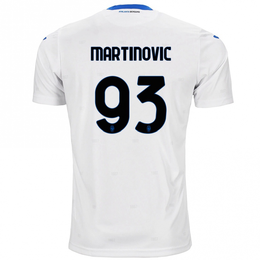 Kids Football Melania Martinovic #93 White Away Jersey 2024/25 T-Shirt Australia