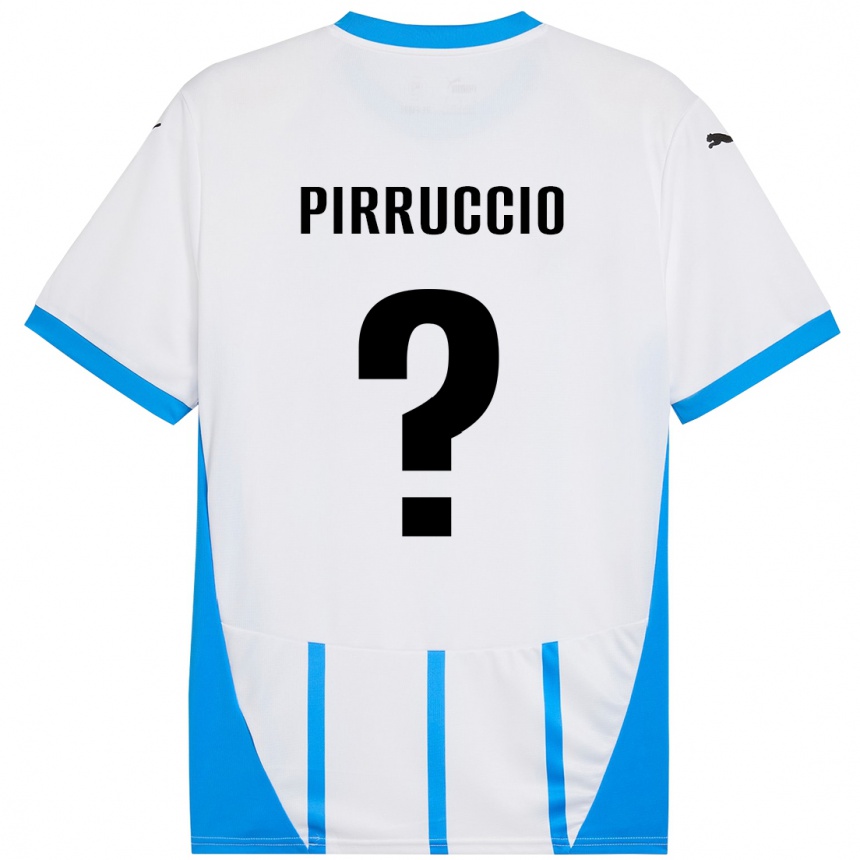 Kids Football Federico Pirruccio #0 White Blue Away Jersey 2024/25 T-Shirt Australia