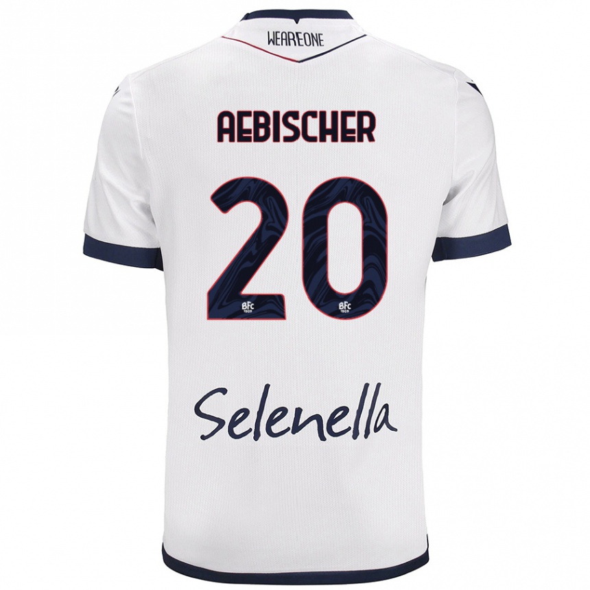 Kids Football Michel Aebischer #20 White Royal Blue Away Jersey 2024/25 T-Shirt Australia