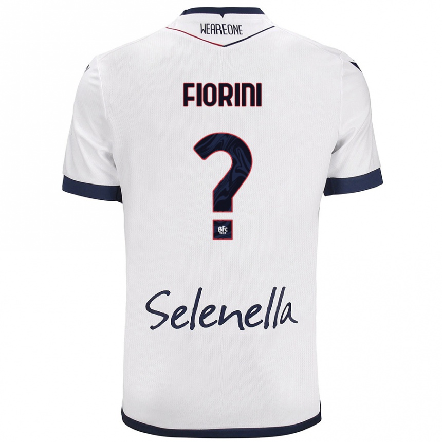 Kids Football Mattia Fiorini #0 White Royal Blue Away Jersey 2024/25 T-Shirt Australia