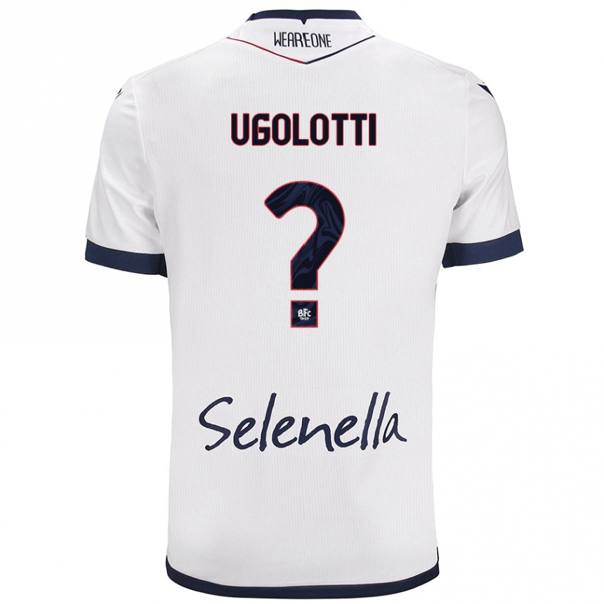 Kids Football Alan Ugolotti #0 White Royal Blue Away Jersey 2024/25 T-Shirt Australia