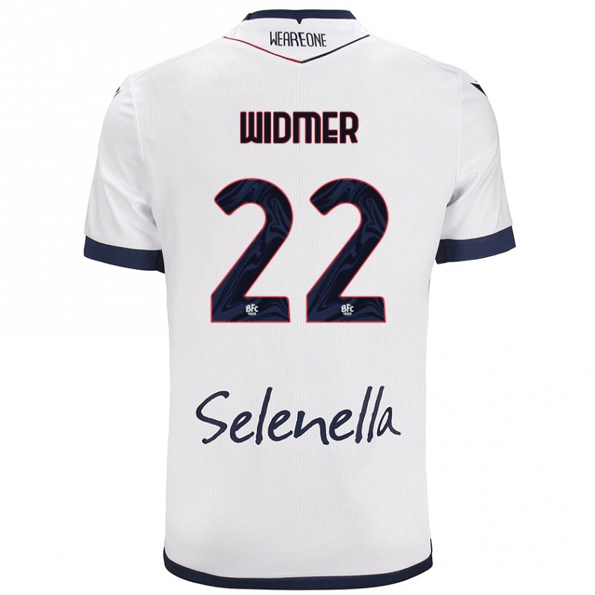 Kids Football Renato Widmer D’autilia #22 White Royal Blue Away Jersey 2024/25 T-Shirt Australia