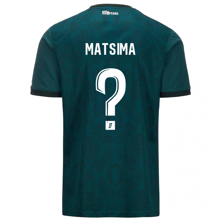 Kids Football Chrislain Matsima #0 Dark Green Away Jersey 2024/25 T-Shirt Australia