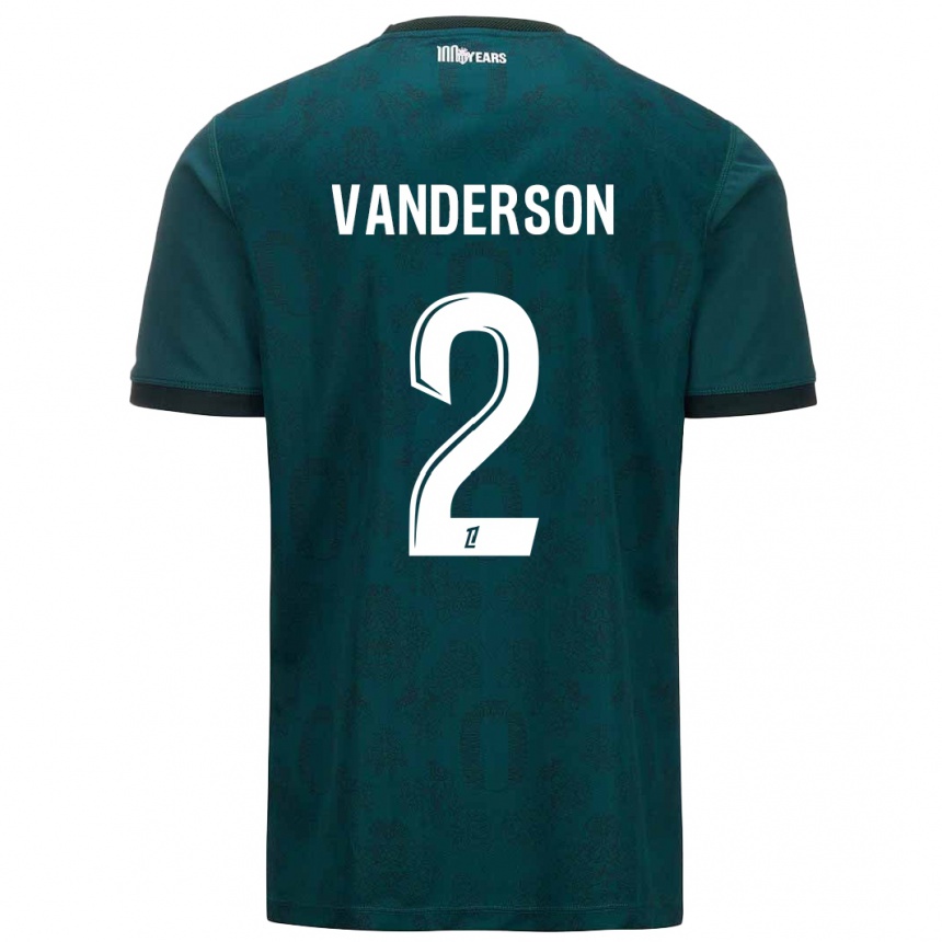 Kids Football Vanderson #2 Dark Green Away Jersey 2024/25 T-Shirt Australia