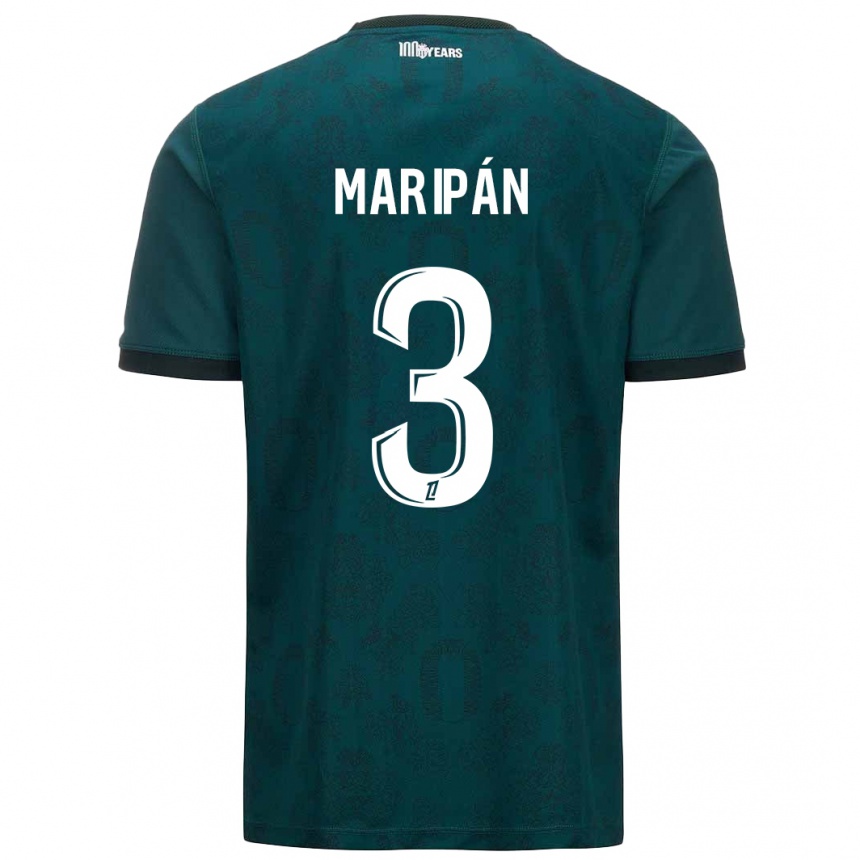 Kids Football Guillermo Maripán #3 Dark Green Away Jersey 2024/25 T-Shirt Australia