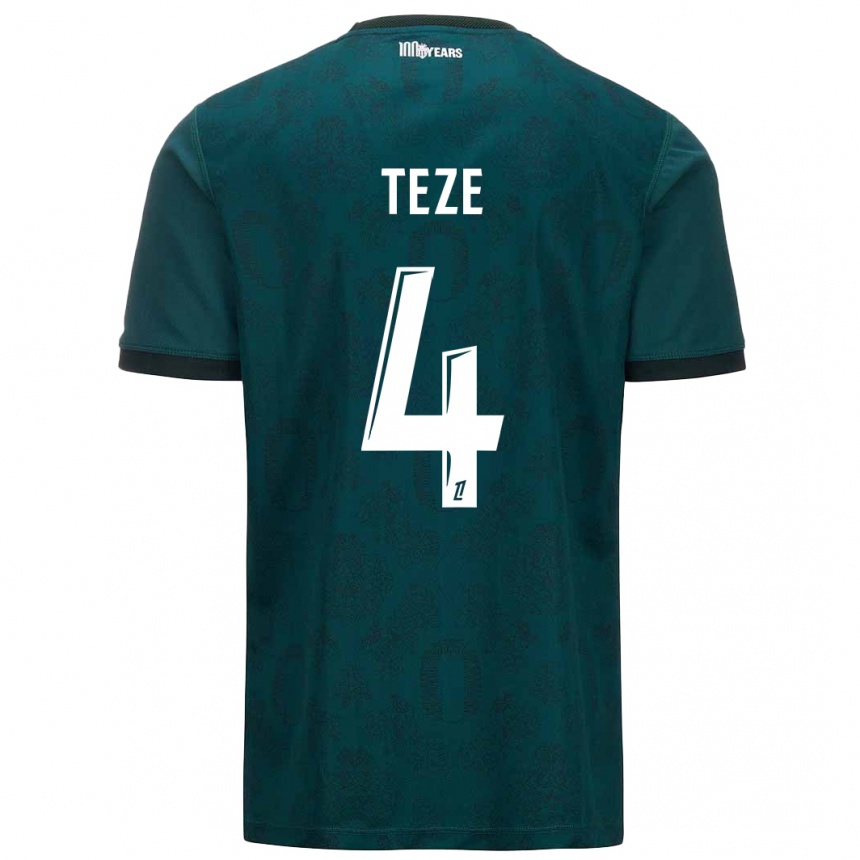 Kids Football Teze #4 Dark Green Away Jersey 2024/25 T-Shirt Australia