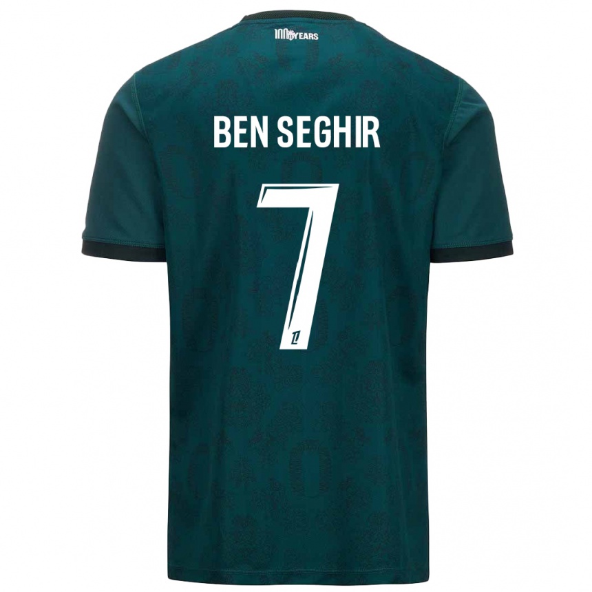 Kids Football Eliesse Ben Seghir #7 Dark Green Away Jersey 2024/25 T-Shirt Australia