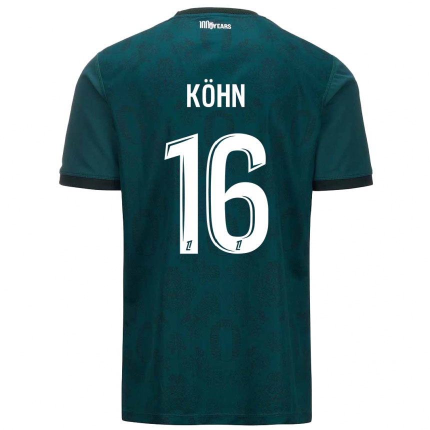 Kids Football Philipp Köhn #16 Dark Green Away Jersey 2024/25 T-Shirt Australia