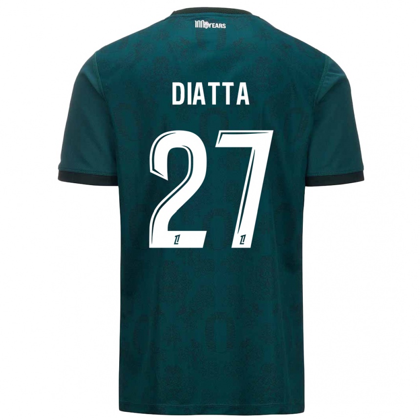 Kids Football Krépin Diatta #27 Dark Green Away Jersey 2024/25 T-Shirt Australia