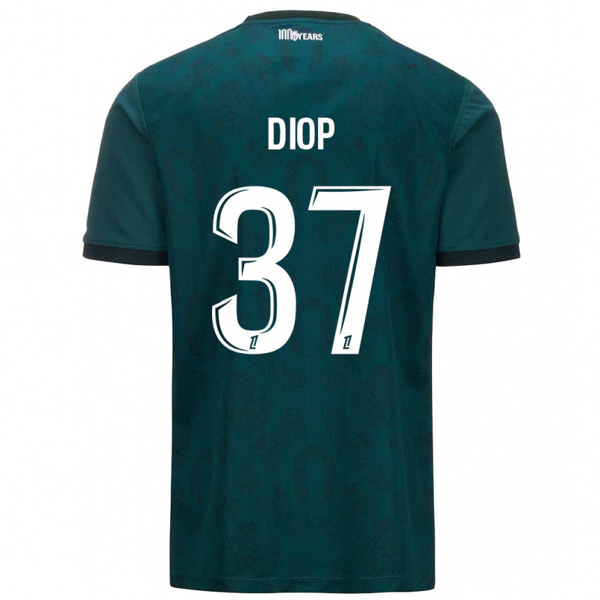 Kids Football Edan Diop #37 Dark Green Away Jersey 2024/25 T-Shirt Australia