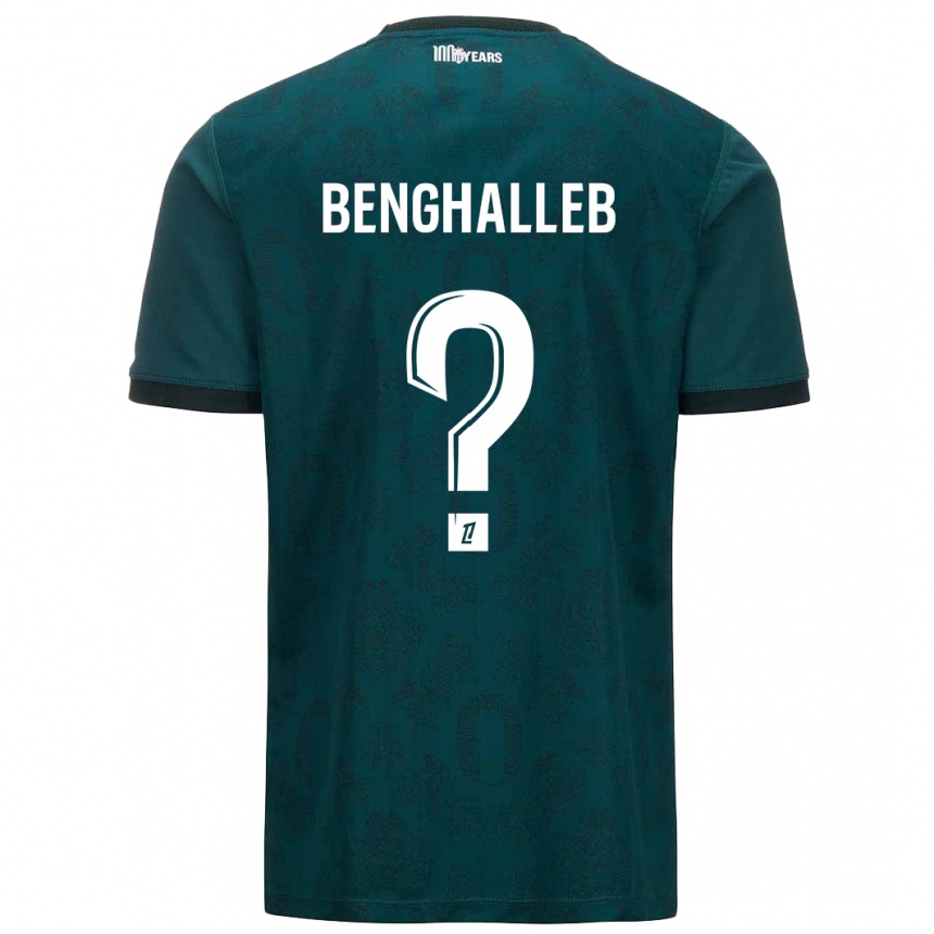 Kids Football Adam Benghalleb #0 Dark Green Away Jersey 2024/25 T-Shirt Australia