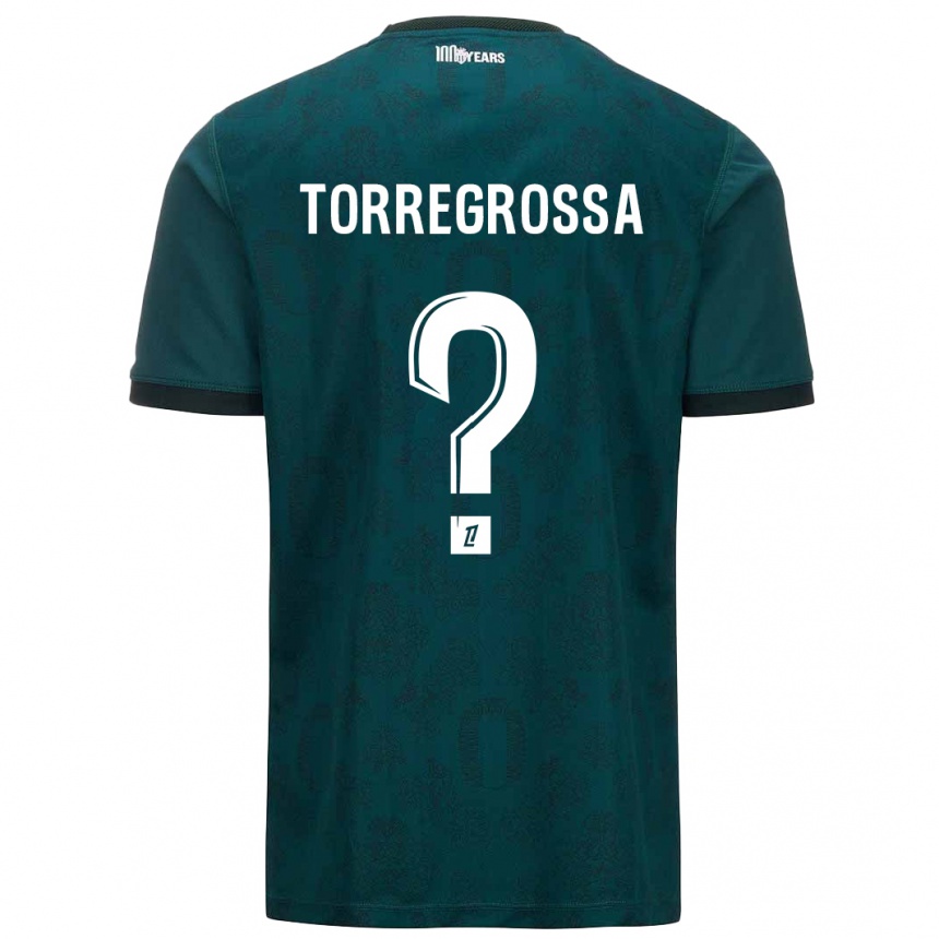 Kids Football Hugo Torregrossa #0 Dark Green Away Jersey 2024/25 T-Shirt Australia