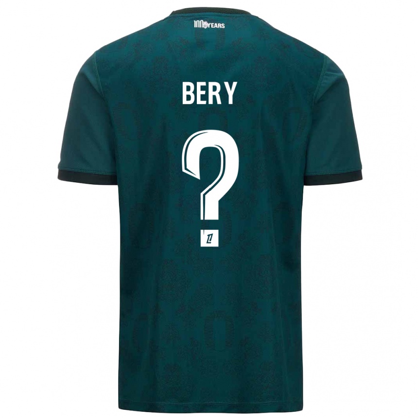 Kids Football Jules Bery #0 Dark Green Away Jersey 2024/25 T-Shirt Australia