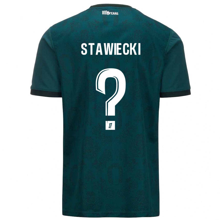 Kids Football Jules Stawiecki #0 Dark Green Away Jersey 2024/25 T-Shirt Australia