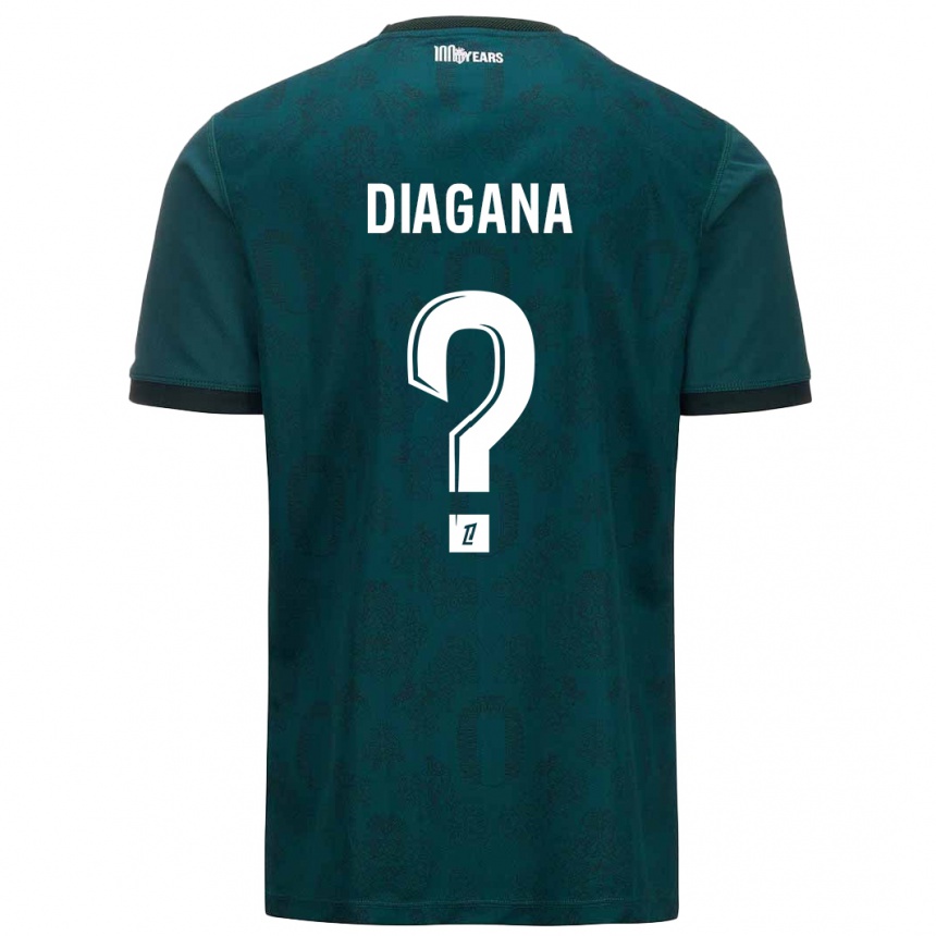 Kids Football Abdoulaye Diagana #0 Dark Green Away Jersey 2024/25 T-Shirt Australia