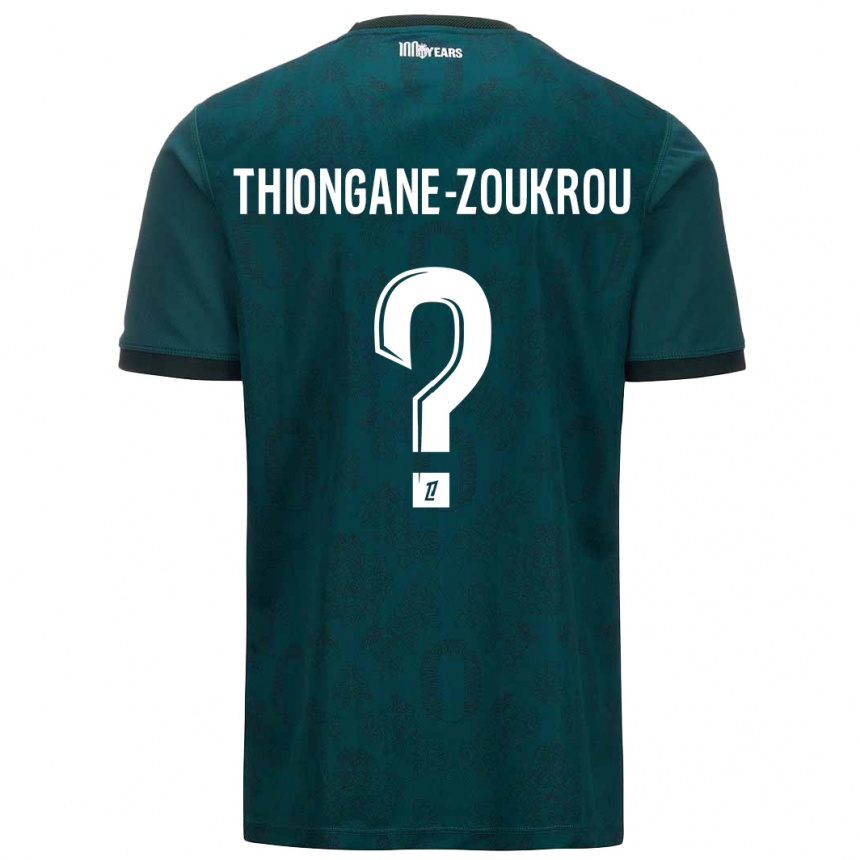 Kids Football Ackah-Tidiane Thiongane-Zoukrou #0 Dark Green Away Jersey 2024/25 T-Shirt Australia