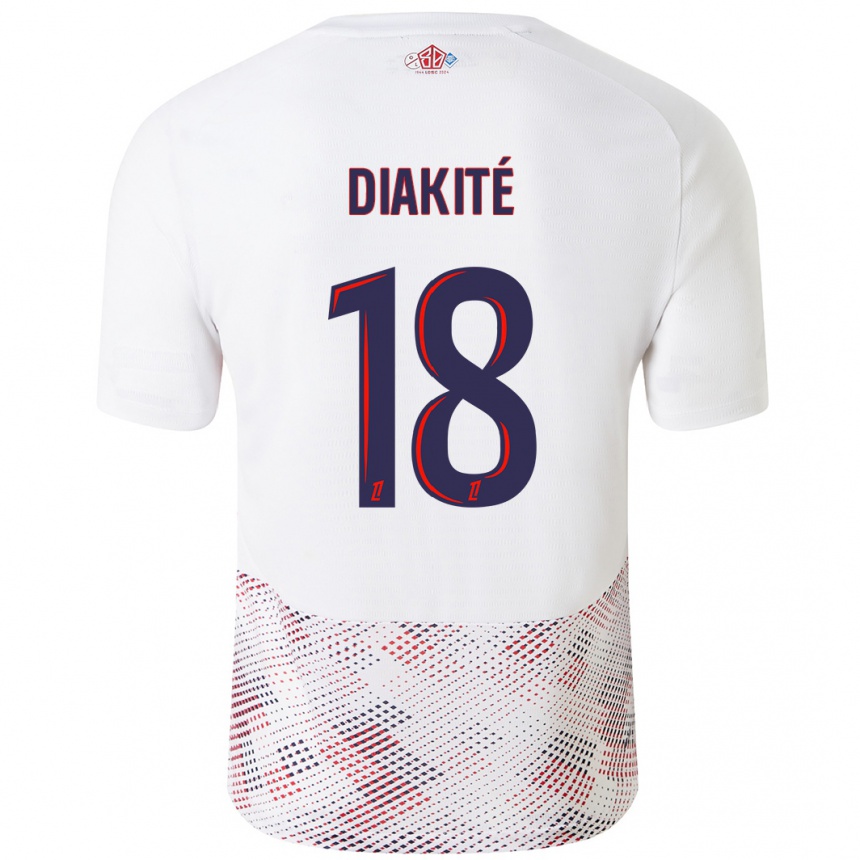 Kids Football Bafodé Diakité #18 White Royal Blue Away Jersey 2024/25 T-Shirt Australia