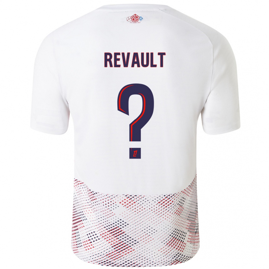 Kids Football Joris Revault #0 White Royal Blue Away Jersey 2024/25 T-Shirt Australia