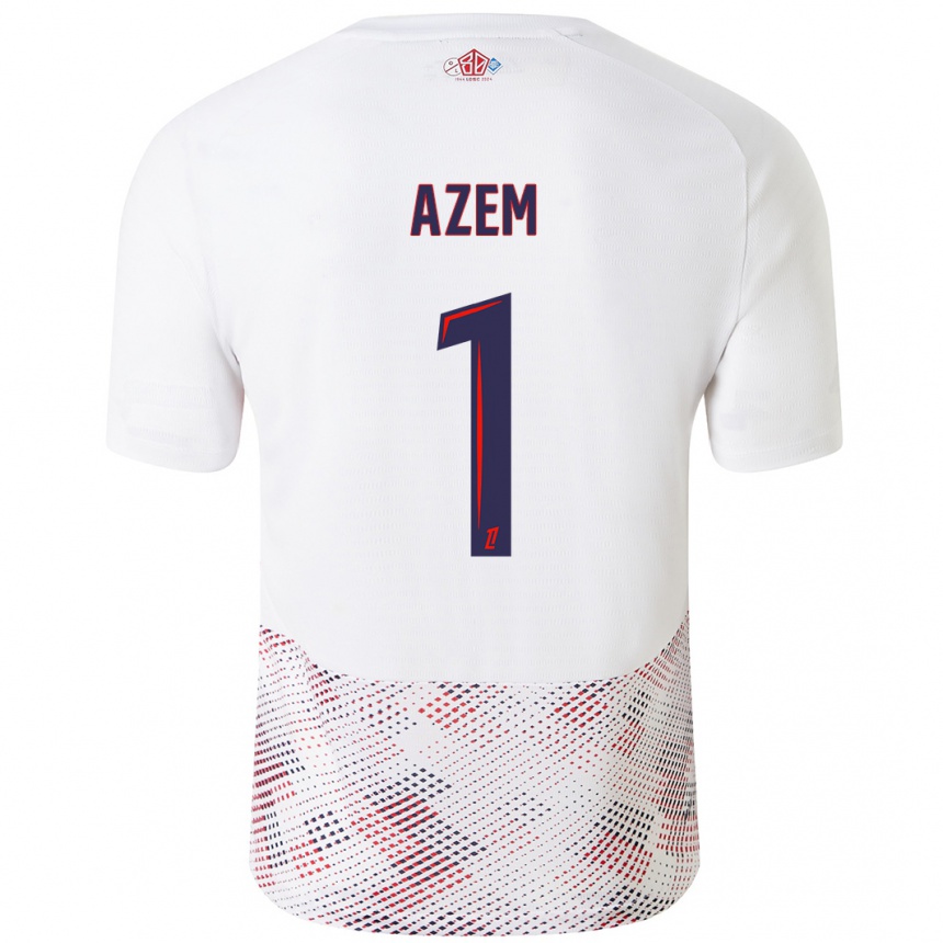 Kids Football Floriane Azem #1 White Royal Blue Away Jersey 2024/25 T-Shirt Australia