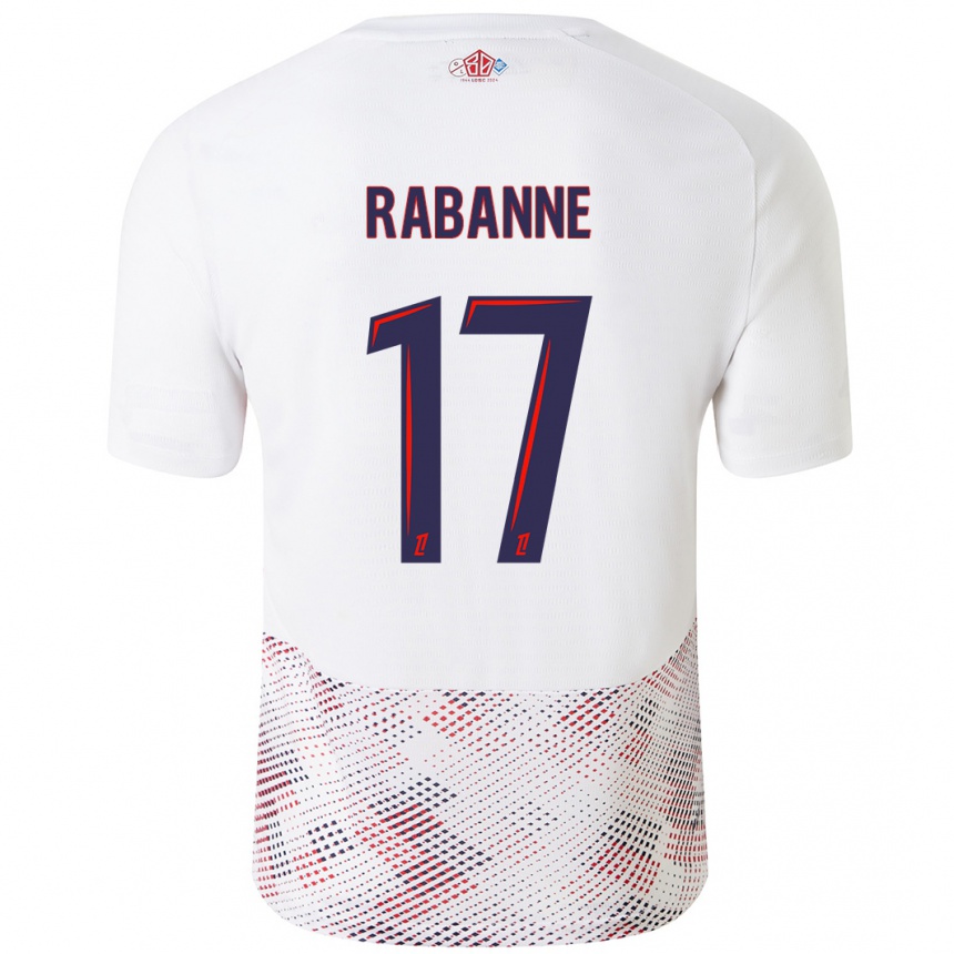 Kids Football Julie Rabanne #17 White Royal Blue Away Jersey 2024/25 T-Shirt Australia