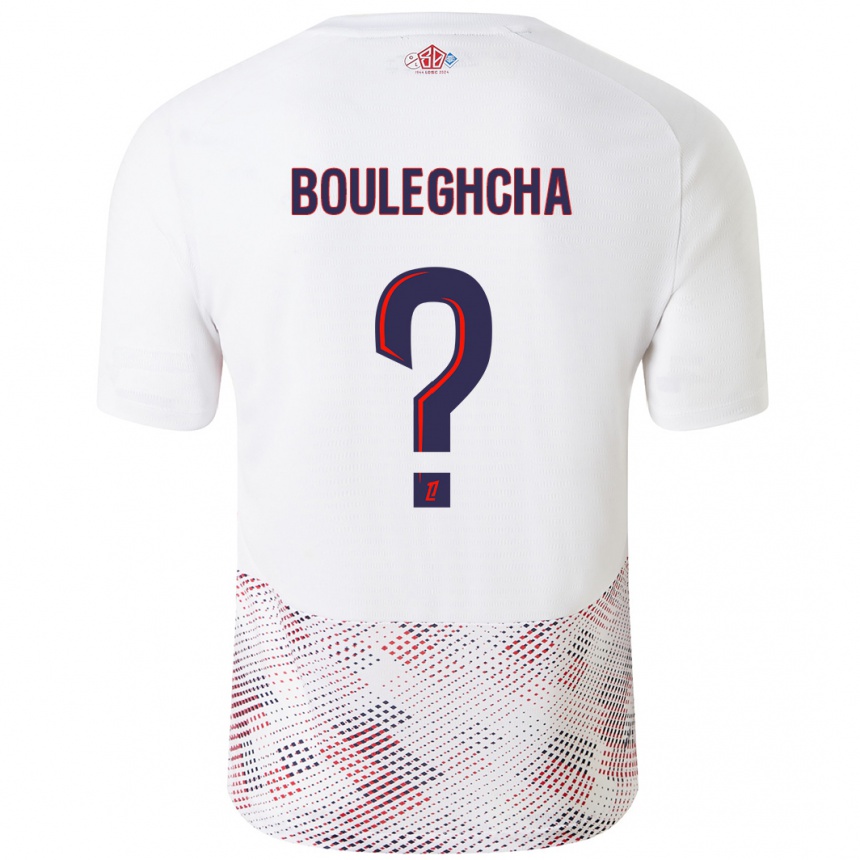 Kids Football Ismail Bouleghcha #0 White Royal Blue Away Jersey 2024/25 T-Shirt Australia