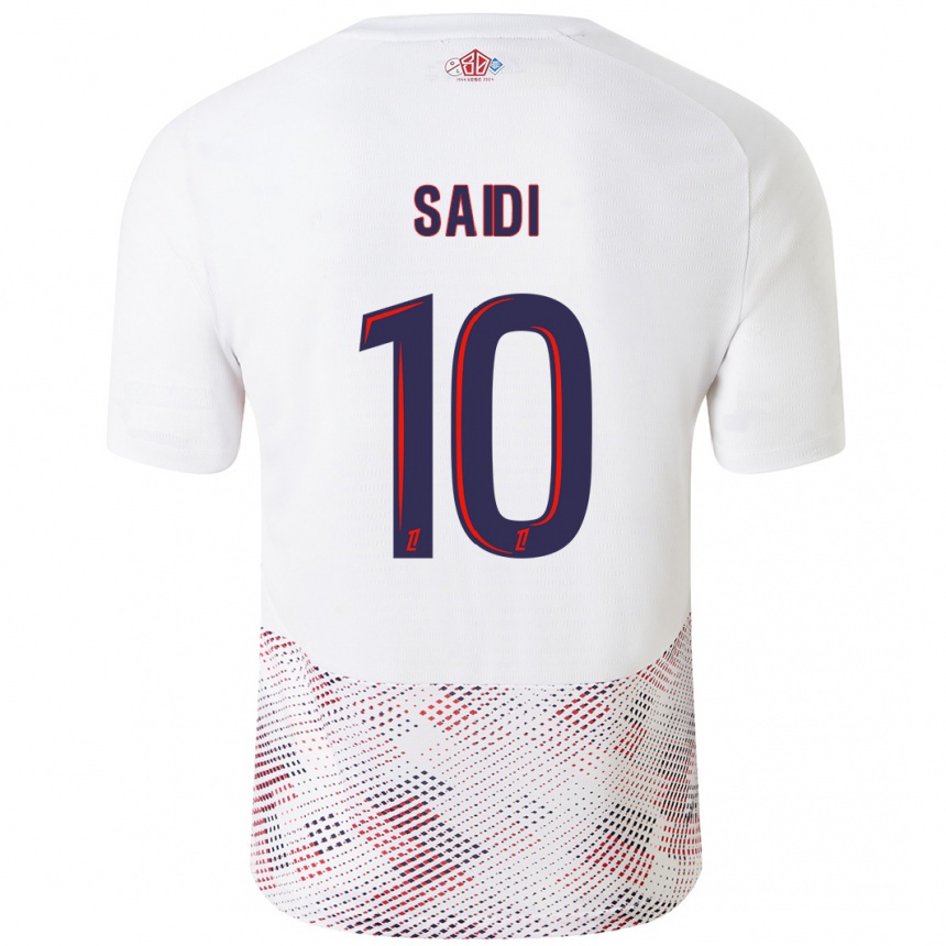 Kids Football Rachel Saidi #10 White Royal Blue Away Jersey 2024/25 T-Shirt Australia