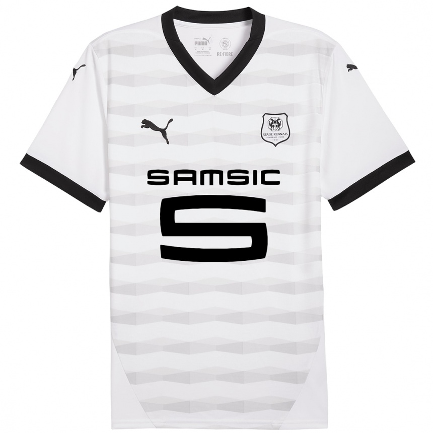 Kids Football Lorenz Assignon #22 White Black Away Jersey 2024/25 T-Shirt Australia