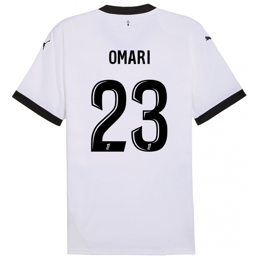 Kids Football Warmed Omari #23 White Black Away Jersey 2024/25 T-Shirt Australia