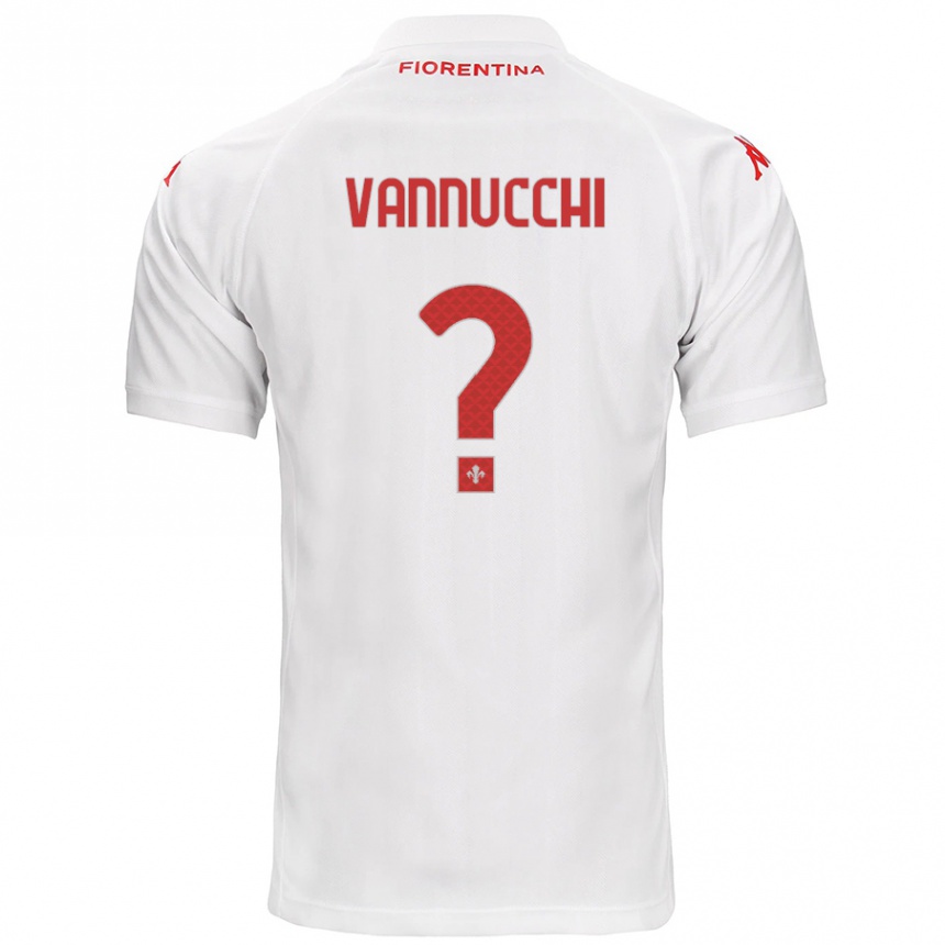 Kids Football Tommaso Vannucchi #0 White Away Jersey 2024/25 T-Shirt Australia