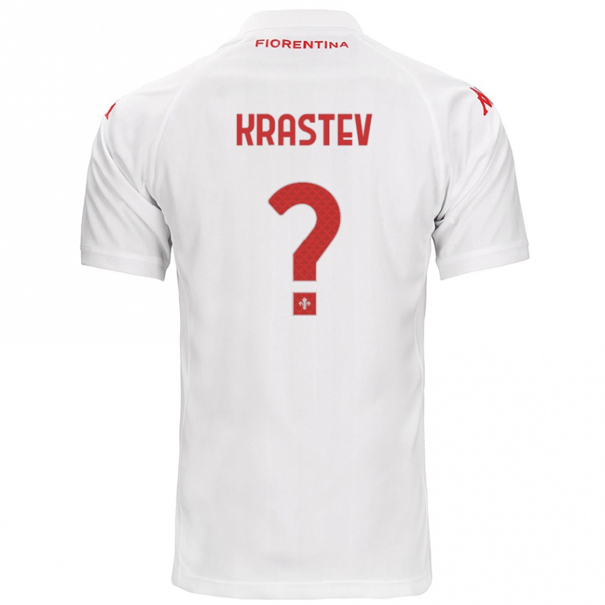 Kids Football Dimo Krastev #0 White Away Jersey 2024/25 T-Shirt Australia