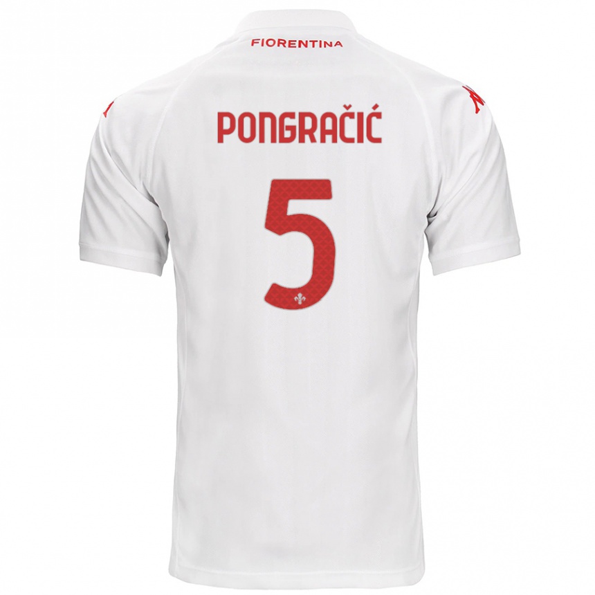 Kids Football Marin Pongračić #5 White Away Jersey 2024/25 T-Shirt Australia