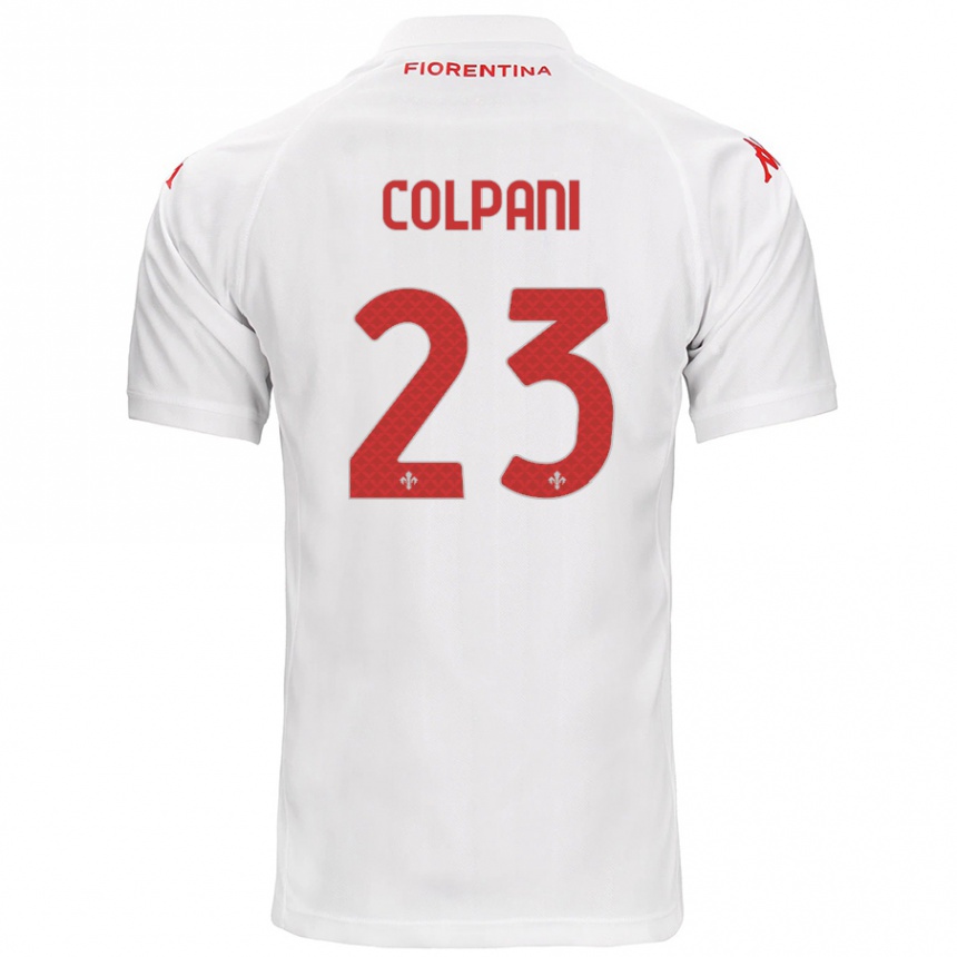 Kids Football Andrea Colpani #23 White Away Jersey 2024/25 T-Shirt Australia