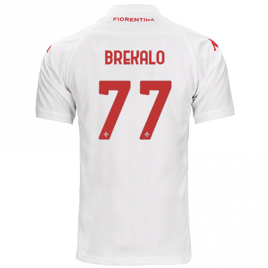 Kids Football Josip Brekalo #77 White Away Jersey 2024/25 T-Shirt Australia