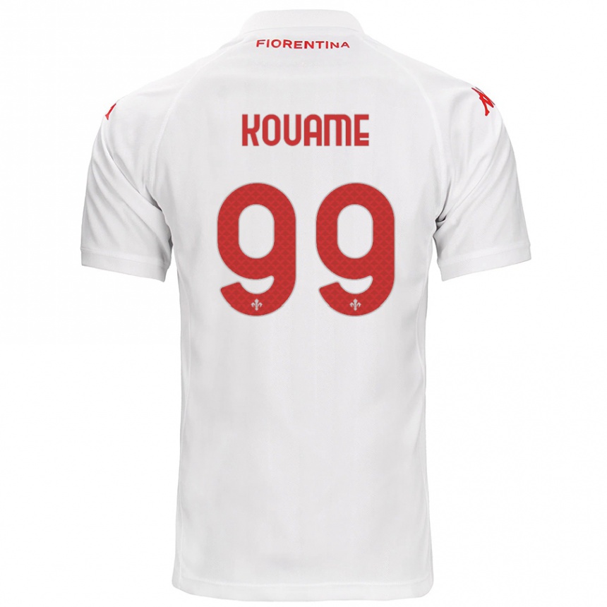 Kids Football Christian Kouamé #99 White Away Jersey 2024/25 T-Shirt Australia