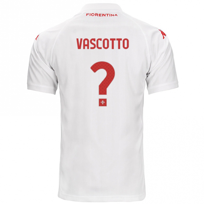 Kids Football Edoardo Vascotto #0 White Away Jersey 2024/25 T-Shirt Australia