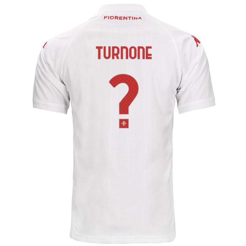 Kids Football Niccolò Turnone #0 White Away Jersey 2024/25 T-Shirt Australia