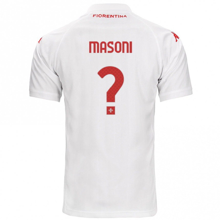 Kids Football Tommaso Masoni #0 White Away Jersey 2024/25 T-Shirt Australia