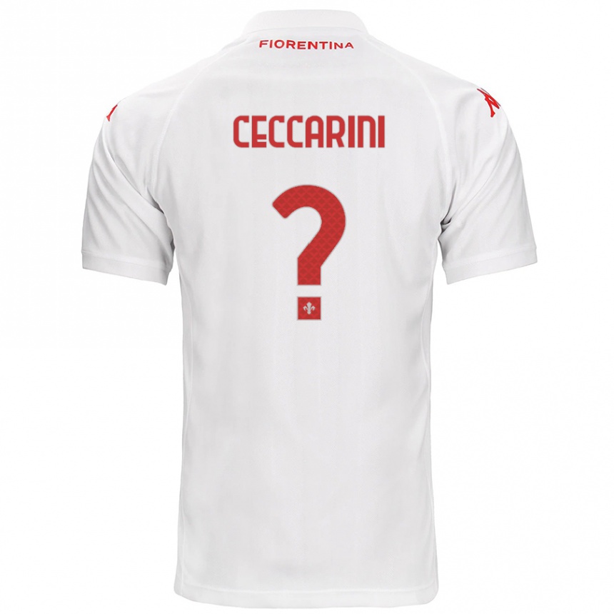 Kids Football Mattia Ceccarini #0 White Away Jersey 2024/25 T-Shirt Australia