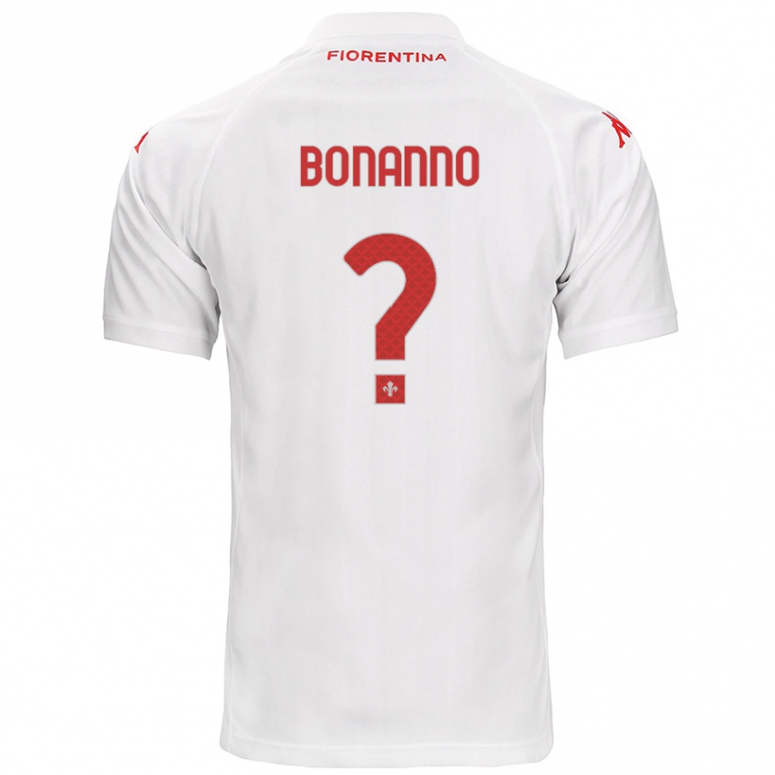 Kids Football Piergiorgio Bonanno #0 White Away Jersey 2024/25 T-Shirt Australia