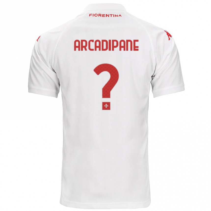 Kids Football Guglielmo Arcadipane #0 White Away Jersey 2024/25 T-Shirt Australia