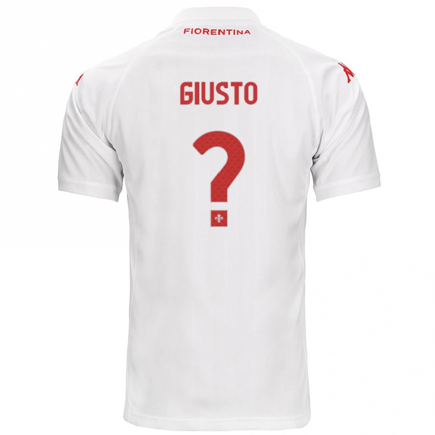 Kids Football Gabriele Giusto #0 White Away Jersey 2024/25 T-Shirt Australia