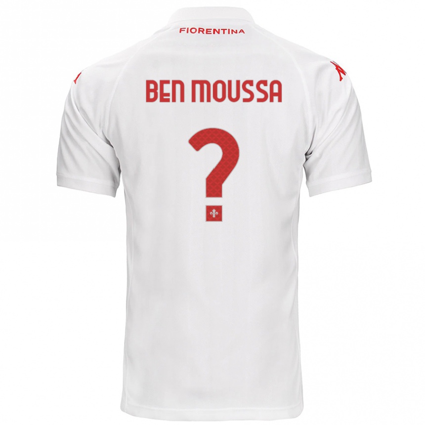 Kids Football Mehdi Ben Moussa #0 White Away Jersey 2024/25 T-Shirt Australia