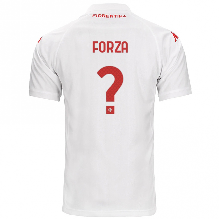 Kids Football Francesco Forza #0 White Away Jersey 2024/25 T-Shirt Australia