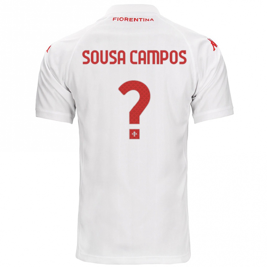 Kids Football Matteo Sousa Campos #0 White Away Jersey 2024/25 T-Shirt Australia