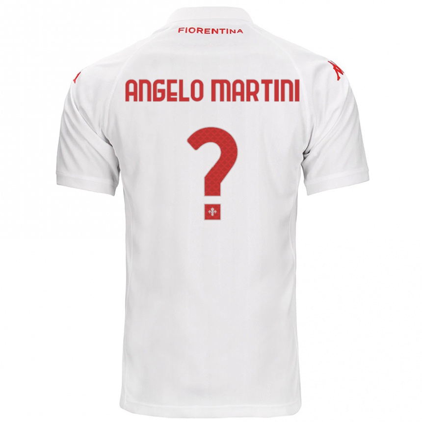 Kids Football Angelo Martini #0 White Away Jersey 2024/25 T-Shirt Australia