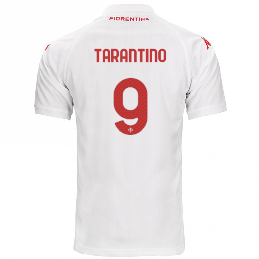 Kids Football Jacopo Tarantino #9 White Away Jersey 2024/25 T-Shirt Australia